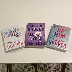 3 Colleen Hoover Books: Reminders of Him, All Your Perfects, Confess